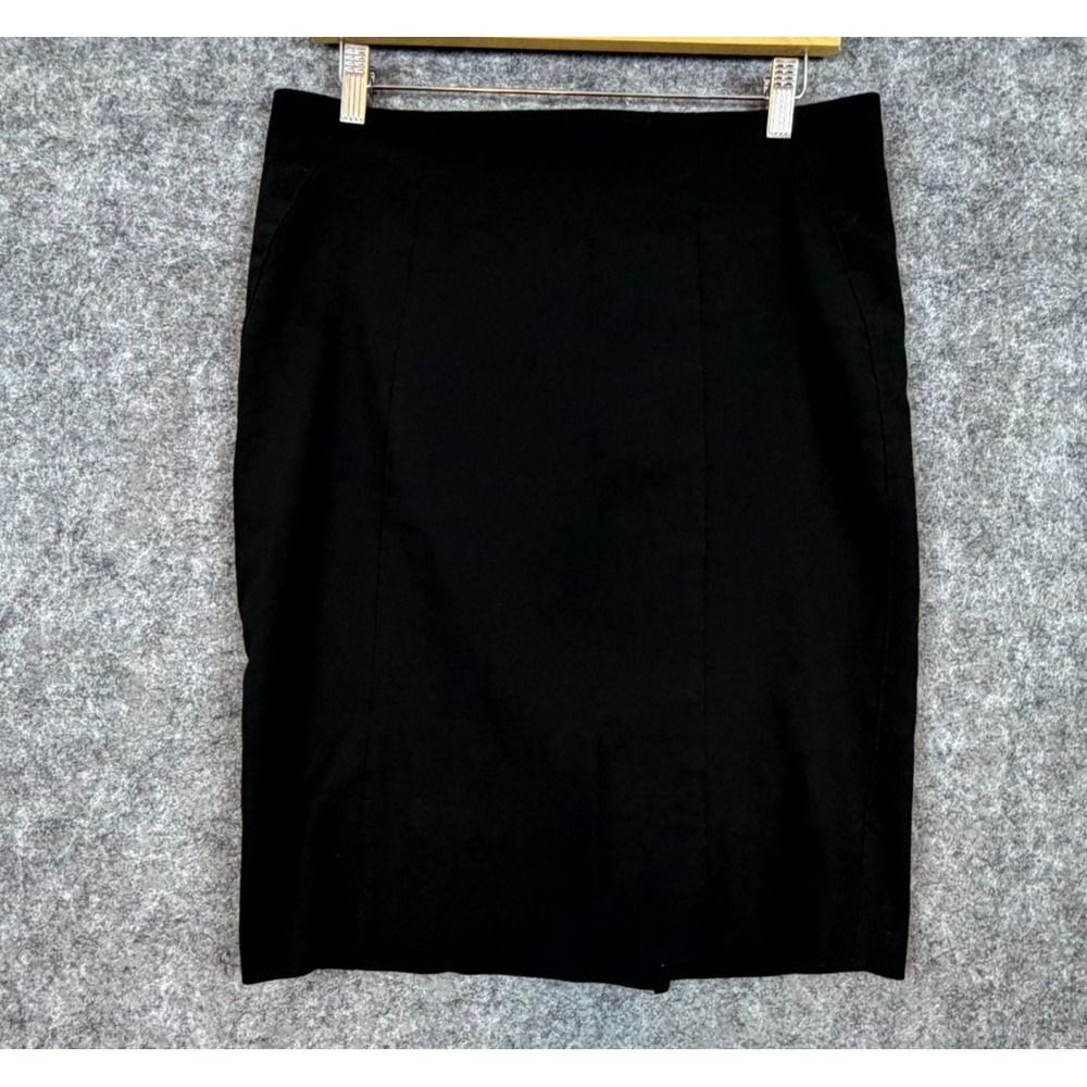 Vintage XOXO Collection Pencil Skirt Womens 11/12 Black Party Wear Neutral Basic